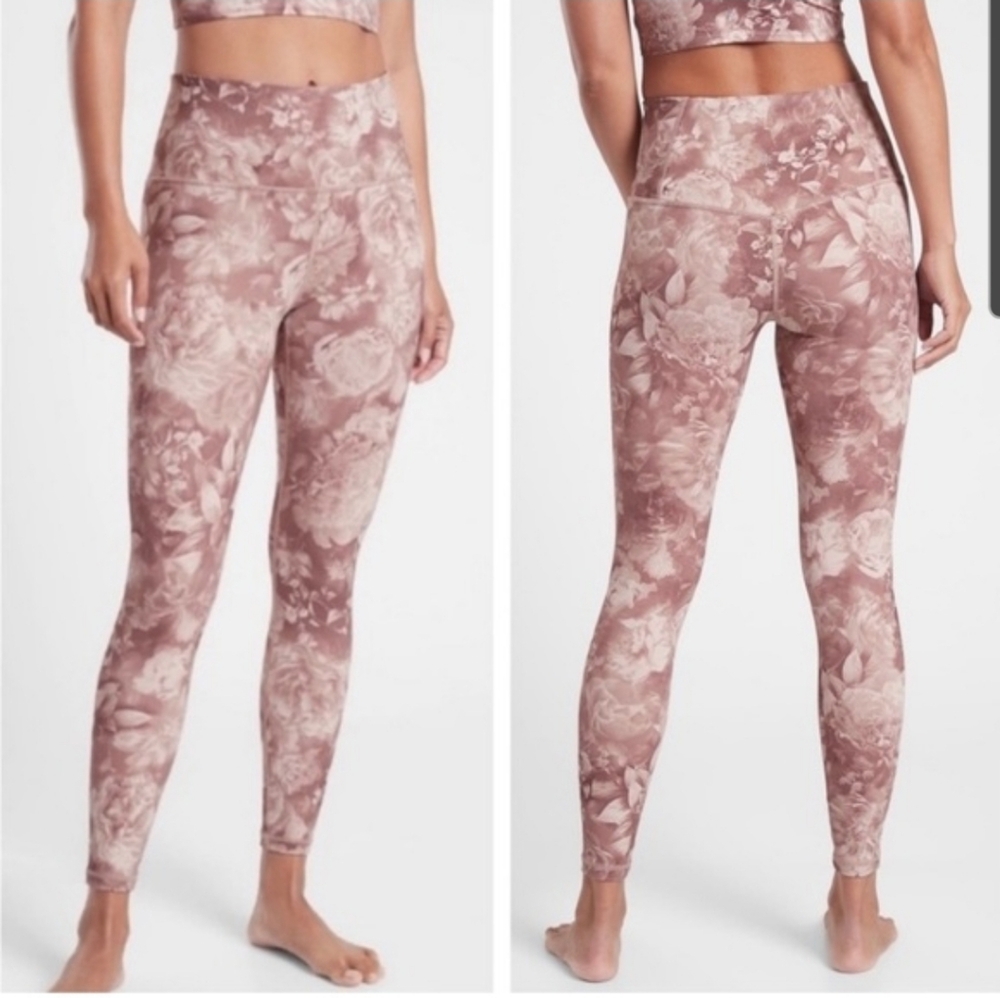 Athleta Elation Floral Printed Tight Leggings Size L